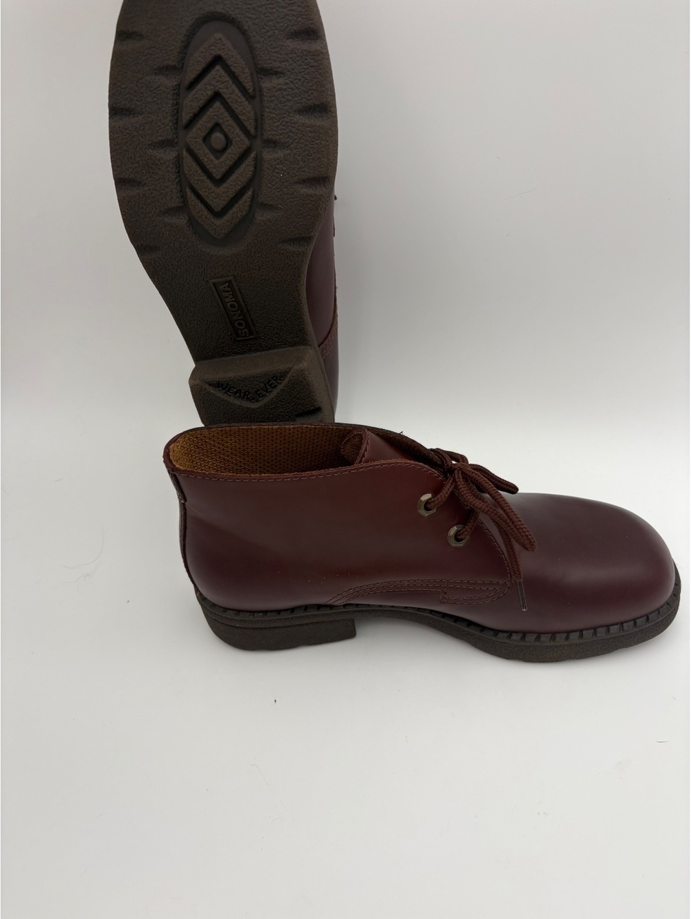 Sonoma Chuckie Men's 10M Leather Ankle Boots Upper Balance Dress Or Casual